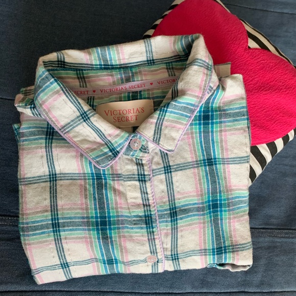 Victoria's Secret Other - Donated Victoria’s Secret Flannel PJ Shirt🍭